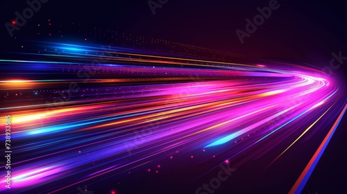 Futuristic blue light ray stripe speed motion vector design for science energy technology wallpaper.
