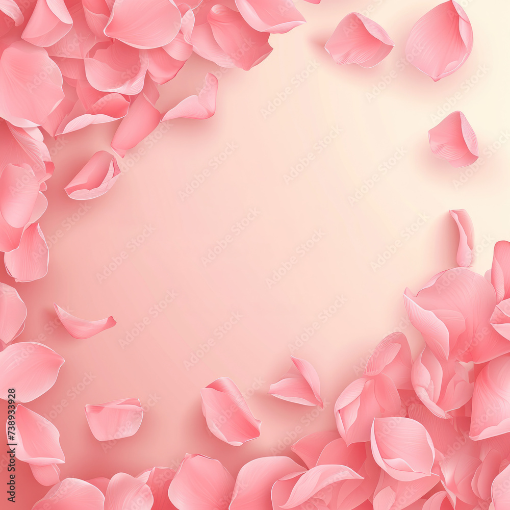 Pink rose color background. Generative AI
