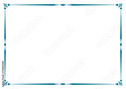 Border frame vector design template. Elegant element for your text, photo, certificate, diploma, voucher.