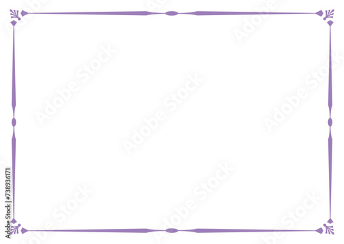 Border frame vector design template. Elegant element for your text, photo, certificate, diploma, voucher.