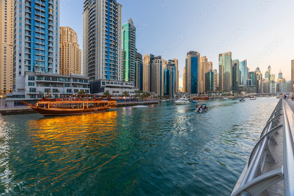 Fototapeta premium Skyscrapers at Dubai Marina.