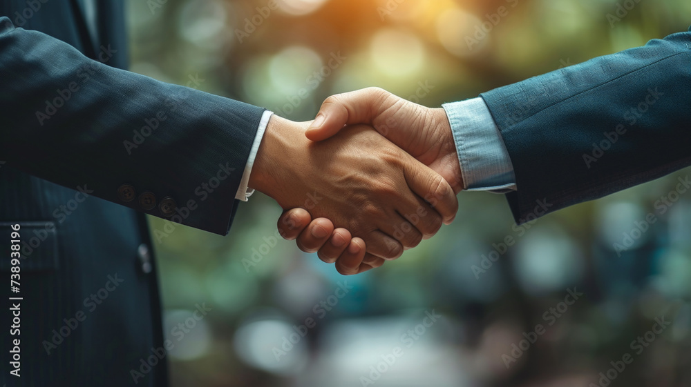 Businessmen Shaking Hands in Merger and Acquisition Deal Businessmen Shaking Hands in Merger and Acquisition Deal