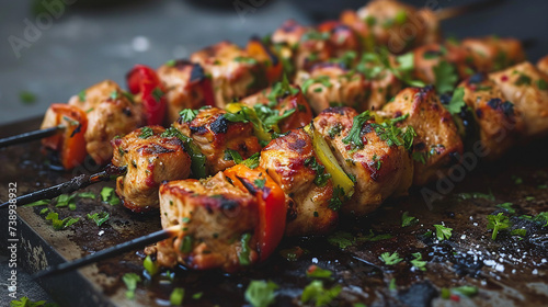 Tavuk Şiş - Grilled Turkish Chicken Skewers photo