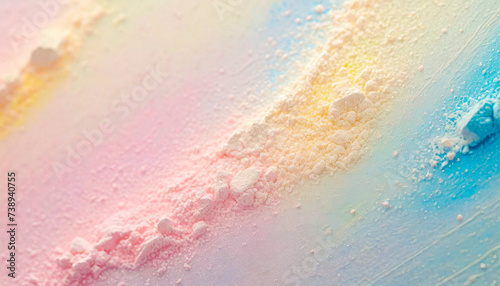 pastel tone pressed powder closeup texture, 16:9 widescreen backdrop / wallpaper