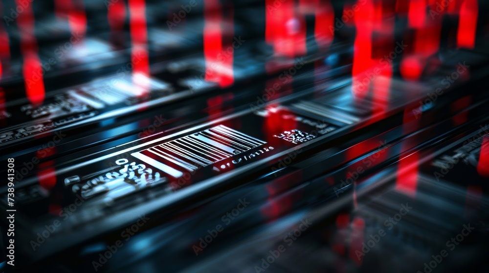 colored barcodes on black background, 16:9 colored barcodes on black background, 16:9