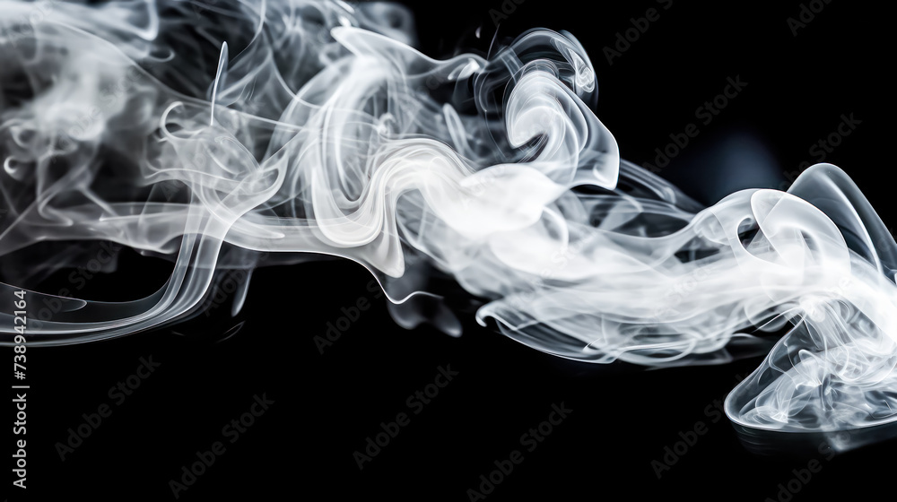 the smoke curls and swirls against a dark background, creating an intriguing and mysterious atmosphere. the smoke curls and swirls against a dark background, creating an intriguing and mysterious atmosphere.