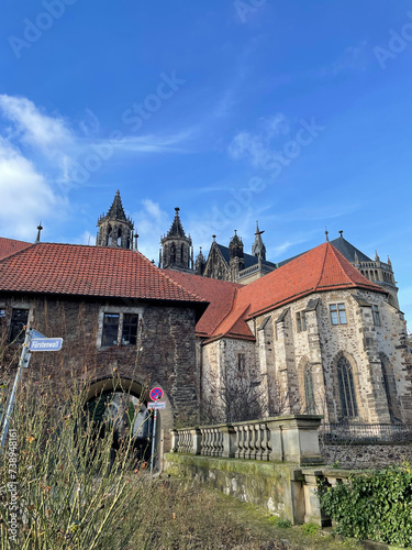 Magdeburg; Architektur, Deutchland, naturschutzgebiet, landschaft, schönheit, , steine, skulptur, schloss photo