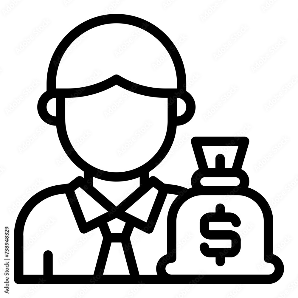 Investor capital icon