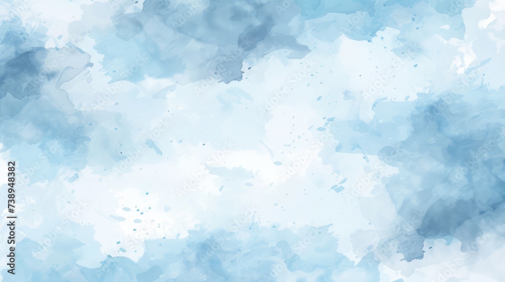 Blue watercolor background. Vector illustration for your design.