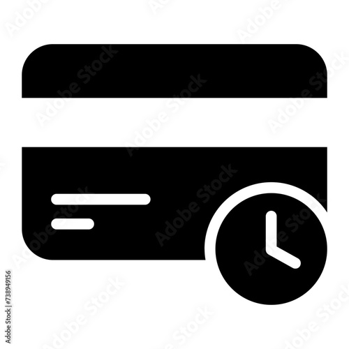 Paylater credit card payment icon