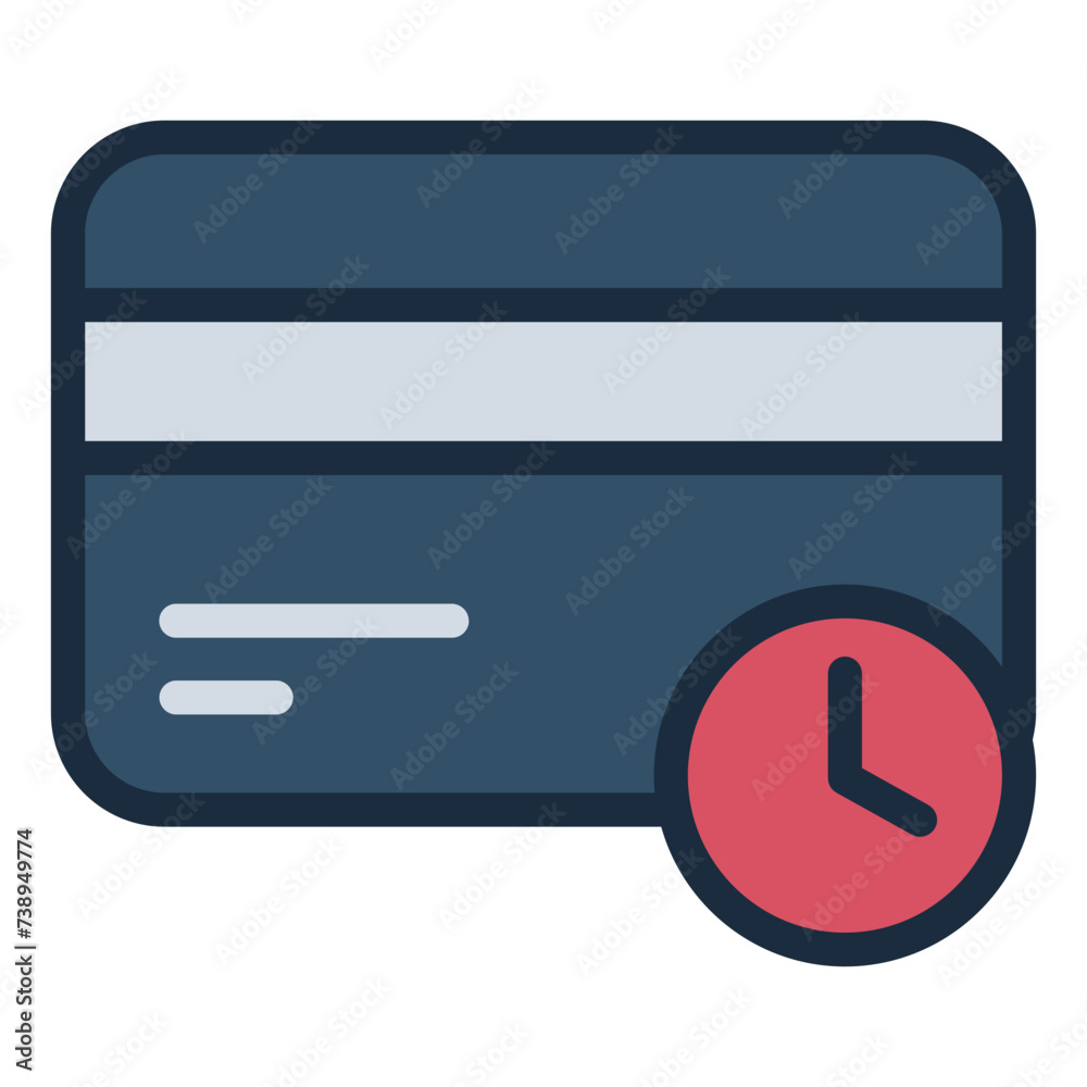 Paylater credit card payment icon Paylater credit card payment icon