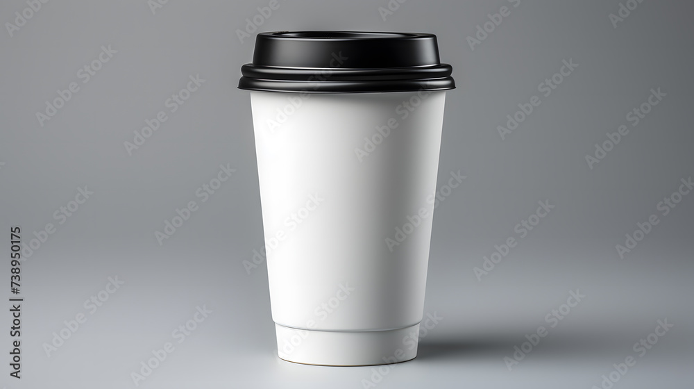 Takeaway paper coffee cup isolated on white Takeaway paper coffee cup isolated on white