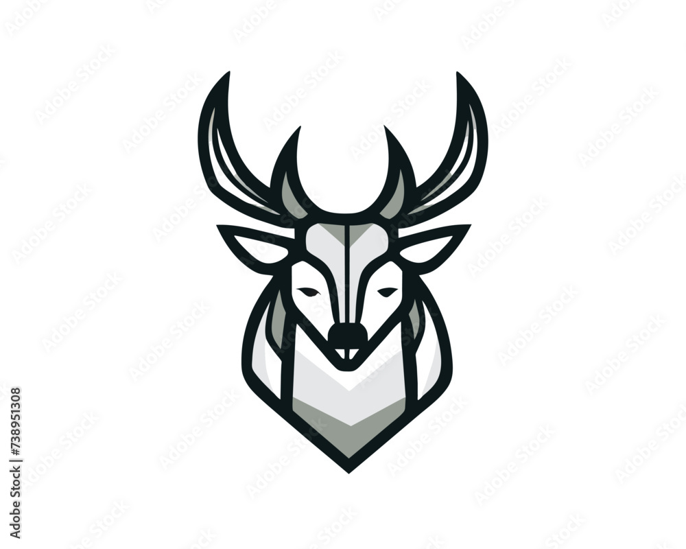 deer head vector deer head vector