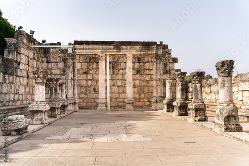 Foto The ruins of ancient Capernaum, home of Petrus