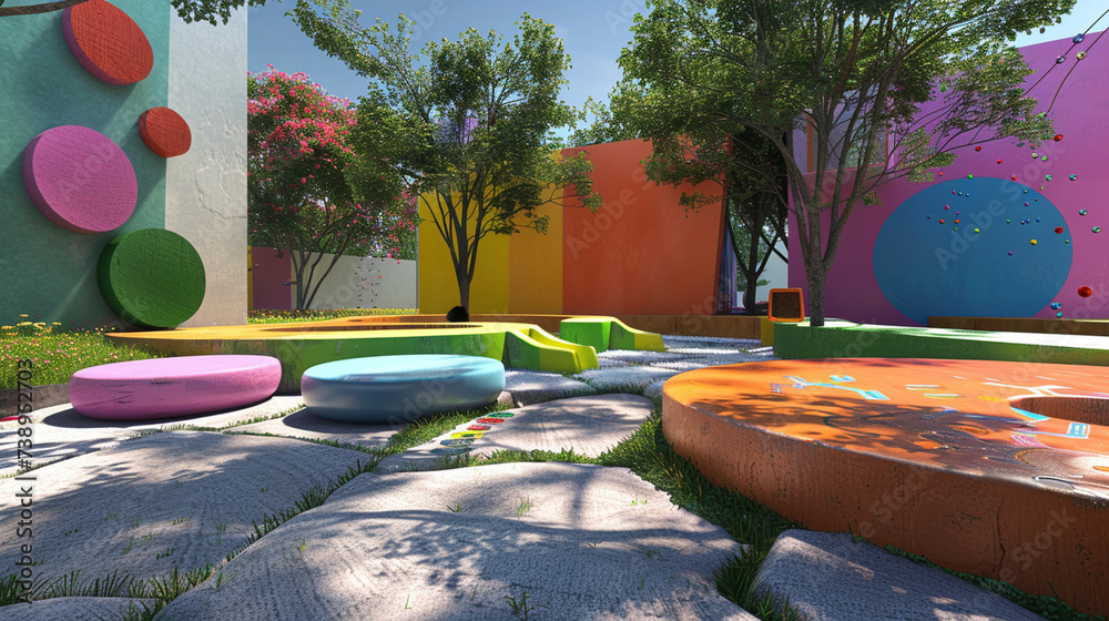 A teenager designing an inclusive playground where children of all ...