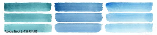 Panel kuchenny z motywem stain stripes ink stroke blue gradient dye splash vibrant colorful creativity textured watercolor