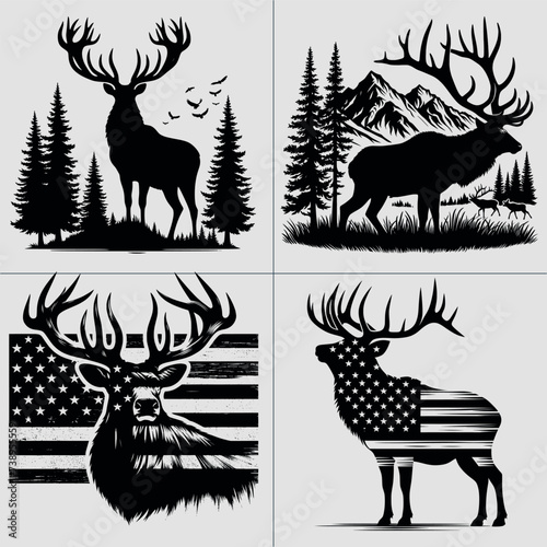 Big Buck, Whitetail Deer , Deer Hunting, Hunting SVG, Whitetail Buck, Deer Season, Hunting Design vector File