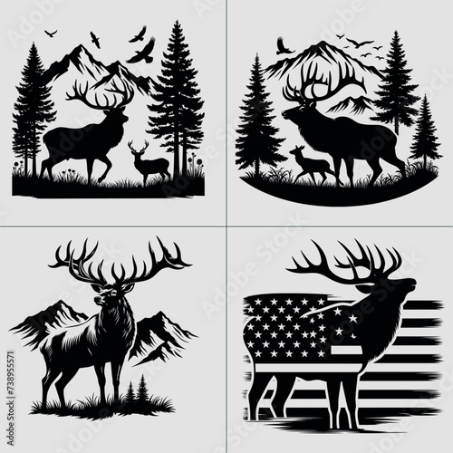 Big Buck, Whitetail Deer , Deer Hunting, Hunting SVG, Whitetail Buck, Deer Season, Hunting Design vector File