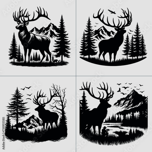 Big Buck, Whitetail Deer , Deer Hunting, Hunting SVG, Whitetail Buck, Deer Season, Hunting Design vector File