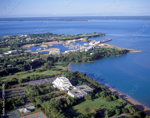 The Casino and Cullen Bay in the city of Darwin in the Northern Territory  Australia..