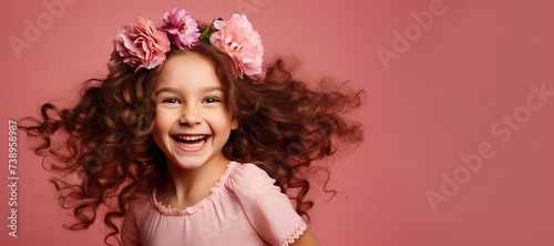 Cute Young Girl with Spring...