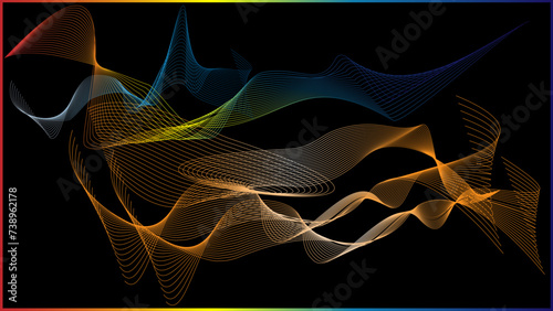 The vector dotted spiral vortex graphic is a visually interesting and complex image. The use of color, movement, and text all contribute to its overall effect