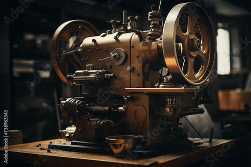 Vintage Machinery in Workshop