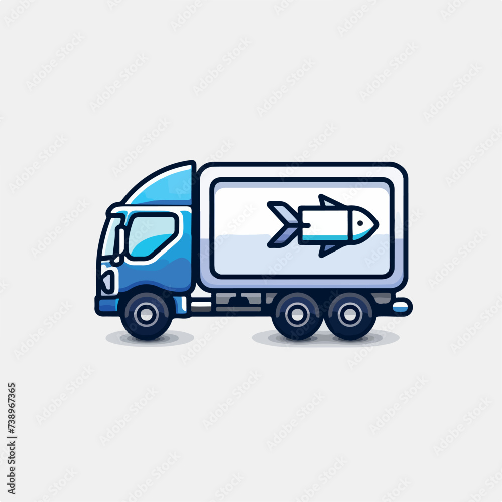 Refrigerated truck in cartoon, doodle style. Image for t-shirt, web, mobile apps and ui. Isolated 2d vector illustration in logo, icon, sketch style, Eps 10. AI Generative Refrigerated truck in cartoon, doodle style. Image for t-shirt, web, mobile apps and ui. Isolated 2d vector illustration in logo, icon, sketch style, Eps 10. AI Generative