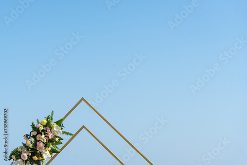 Details of  wedding ceremony set up