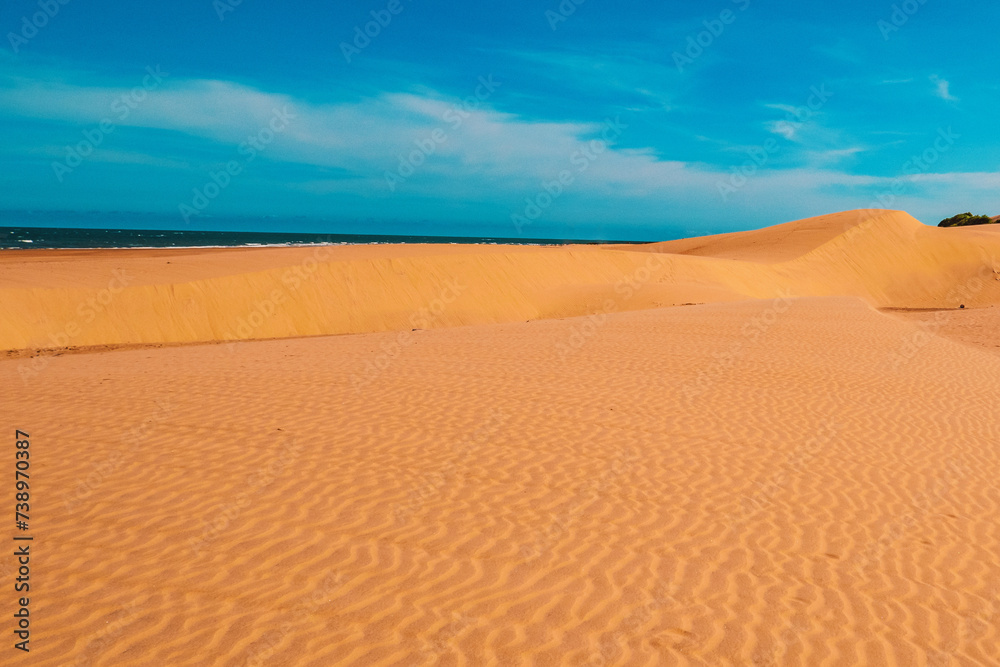Scenic view of Mambrui sand dunes in Mambrui beach in Malindi, Kenya