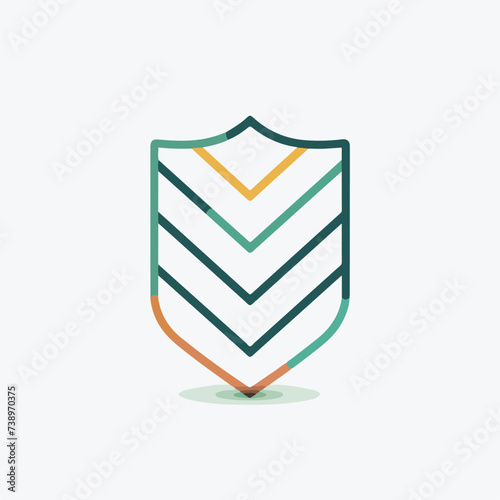 Shield in cartoon, doodle style. Image for t-shirt, web, mobile apps and ui. Isolated 2d vector illustration in logo, icon, sketch style, Eps 10. AI Generative