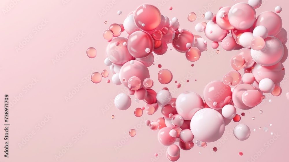 Abstract Pink Sphere Background