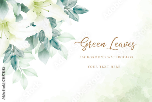 floral frame with lily flower background for multi purpose card and dcoration