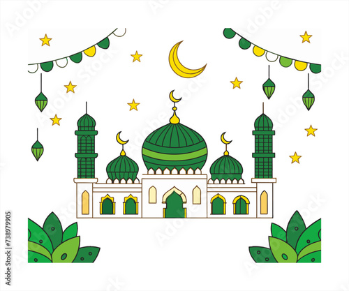 ramadhan background vector illustration