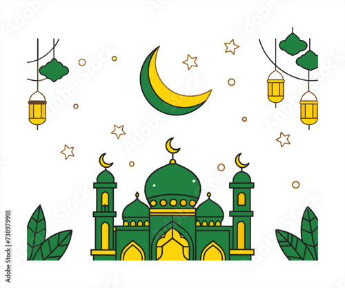ramadhan background vector illustration