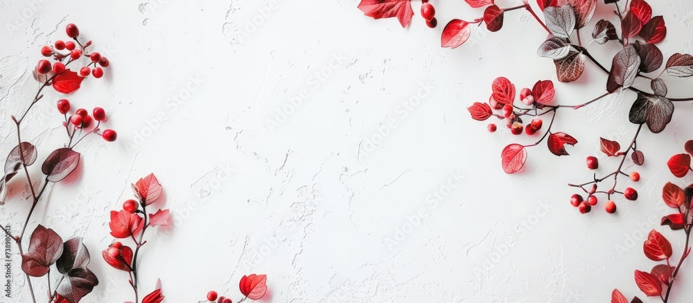 Beautiful floral frame isolated on white background. AI generated image Beautiful floral frame isolated on white background. AI generated image