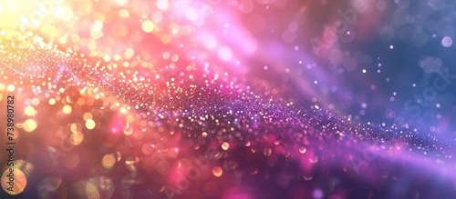 Illustration colorful Glitter prism light flare abstract texture background. AI generated image photo