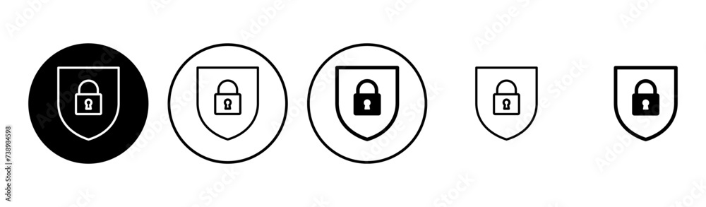 Security icon set. protection icon. privacy. vpn