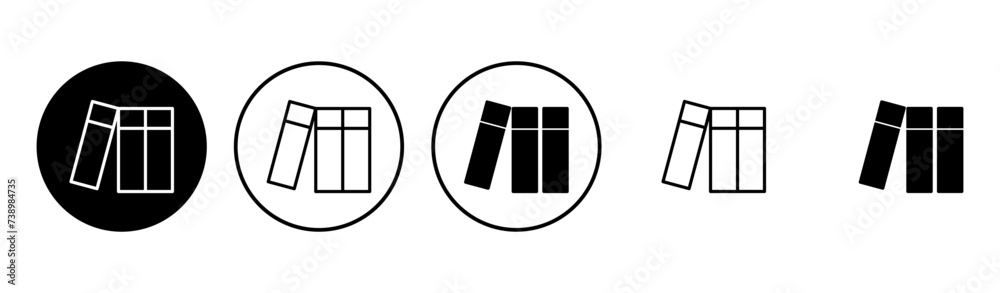 Library icon set. education icon vector Library icon set. education icon vector
