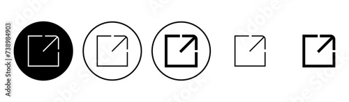 Free Download External link icon set. link icon vector. hyperlink symbol - GFXLoad