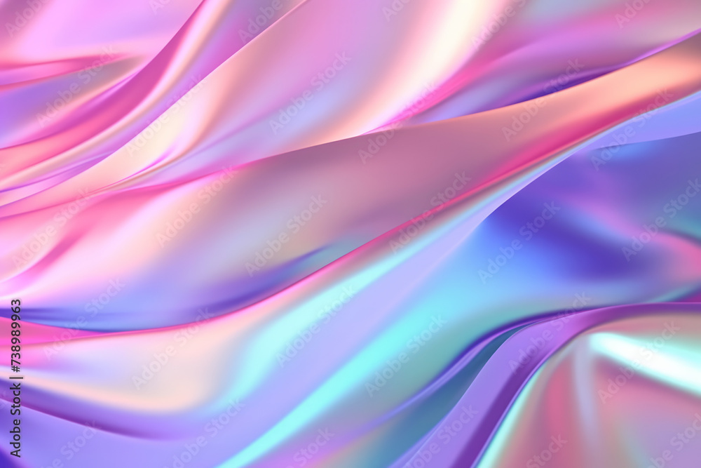 Obraz premium Close Up View of Purple and Blue Fabric