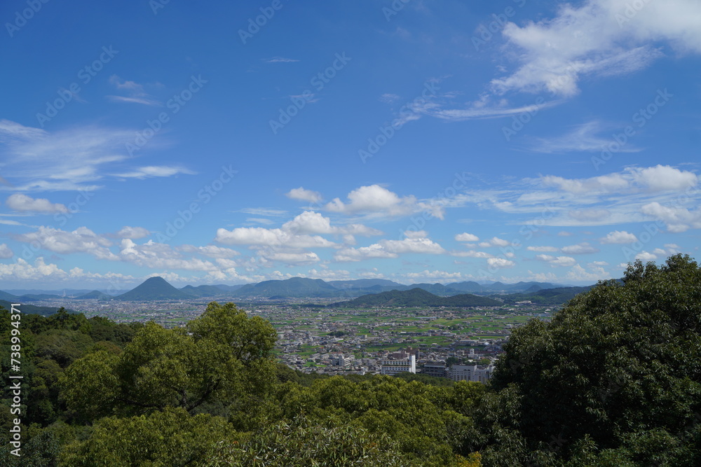 四国の香川県にある通称こんぴらさん。金刀比羅宮の奧宮からの眺め