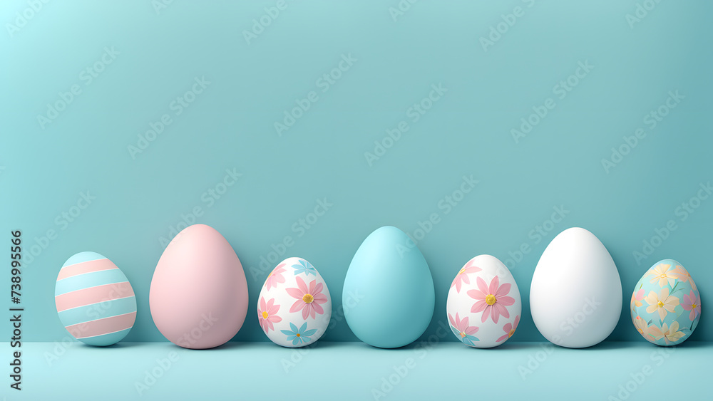 3D Easter Day Floral Template with Eggs, Featuring Unique Composition. Adorable Pastel Background Perfect for Social Media Posts, Cards, Invitations, Banners, and Posters. 3D Easter Day Floral Template with Eggs, Featuring Unique Composition. Adorable Pastel Background Perfect for Social Media Posts, Cards, Invitations, Banners, and Posters.