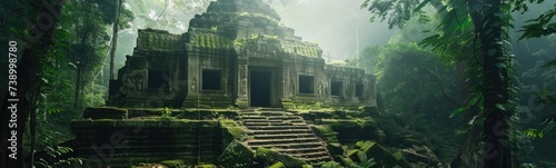 Ancient ruins background . Banner photo