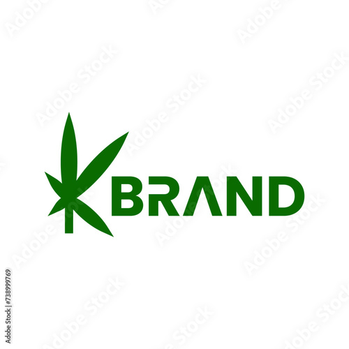 letter k cannabis logo