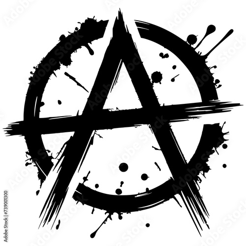 Simple and elegant anarchy symbol