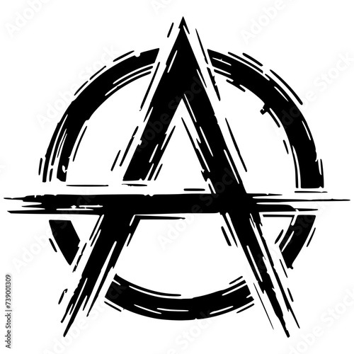 Simple and elegant anarchy symbol
