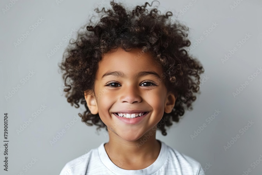 Portrait of a cheerful young boy with a bright smile Showcasing the innocence and joy of childhood in a professional studio setting Portrait of a cheerful young boy with a bright smile Showcasing the innocence and joy of childhood in a professional studio setting