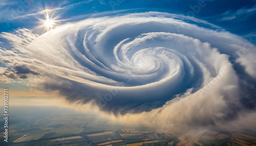 Formation d'un cyclone photo