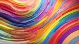 Rainbow motion blur abstract background from Generative AI